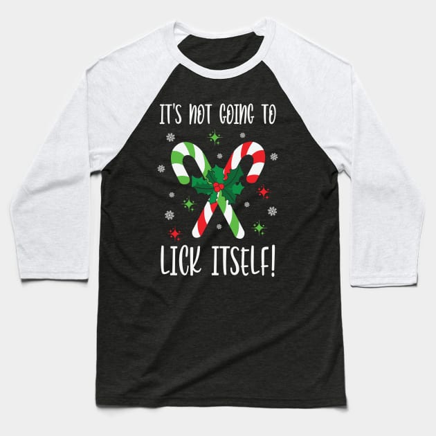 Candy Cane Jokes Baseball T-Shirt by FUNNYTIMES